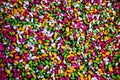 Colourful sweet food background pattern