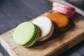Colourful tasty macaroons Royalty Free Stock Photo