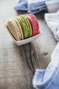 Colourful tasty macaroons Royalty Free Stock Photo