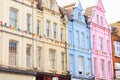 Colourful terraced houses in London