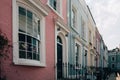 Colourful terraced houses of Notting Hill, London, UK. Royalty Free Stock Photo