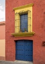 Colourful Mexican houses in Oaxaca Mexico Royalty Free Stock Photo