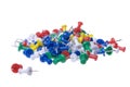 Colourful Thumbtacks Isolated