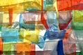 Colourful Tibetan Prayer Flags Royalty Free Stock Photo