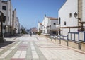 Colourful tiled avenue at Puerto de las Nieves, on Gran Canaria.