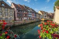 Colourful Timber Framed Buildings in Colmar, France Royalty Free Stock Photo