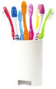 Colourful tooth brushes Royalty Free Stock Photo