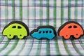 Colourful Toy Car Stamps Royalty Free Stock Photo