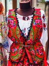 Colourful Traditional Style Clothes and Bucharest Dress Shop, Romania
