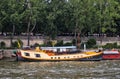 Traditional Houseboat, Seine River, Paris, France