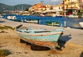 Colourful Wooden Fishing Boat, Lefkada Greek island, Greece