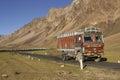 Manali to Leh mountain highway in Ladakh, India