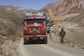 Manali to Leh mountain highway in Ladakh, India