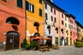 Colourful typical houses in Brisighella