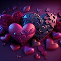 Colourful Valentines Day Background