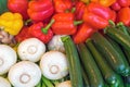 Colourful vegetables for sale