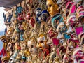 Colourful venetian masks on an italian market Royalty Free Stock Photo