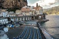 Colourful view of Atrani Village at Amalfi Coast Royalty Free Stock Photo