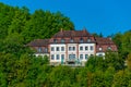 Colourful villa at German town Wurzburg