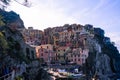 Italy, Manarola Ã¢â¬â 13 April 2019: Colourful village of Manarala, Cinque Terre, Liguria