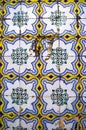 Colourful wall tile design of Lisboa, Portugal Royalty Free Stock Photo