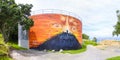 Colourful water storage tank