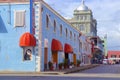 Colourful streets of Bridgetown, Barbados Royalty Free Stock Photo