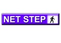 Color ful Web button net step web icon Royalty Free Stock Photo