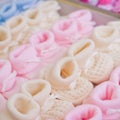 Colourful wee cotton slippers