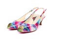 Colourful woman shoes.