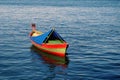 Colourful Wooden Fishing Boat Royalty Free Stock Photo