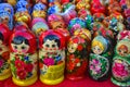 Colourful wooden matryoshkas