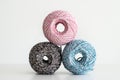 Colourful wool balls Royalty Free Stock Photo