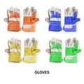 Colourful Working mens gloves isolated on white background Royalty Free Stock Photo