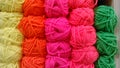 Colourful yarn for knitting