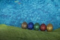 Color full easter eggs card