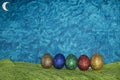 Color full easter eggs card