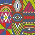Colourfull Zulu design pattern backgrounds Royalty Free Stock Photo