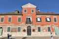 Colourfully painted houses on Burano, Italy. Royalty Free Stock Photo