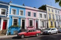 Colourfully painted Victorian terrace houses
