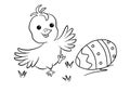 Colouring for children, Easter. Coloring page