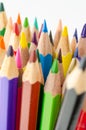 Colouring crayon pencils Royalty Free Stock Photo