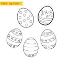 Colouring Easter worksheet