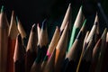 Colouring Pencils in Pot Royalty Free Stock Photo