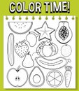 Colouring worksheet for student