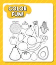 Colouring worksheet for student