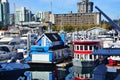 Colours among the boats Royalty Free Stock Photo