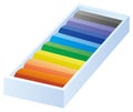 The colours crayon Royalty Free Stock Photo