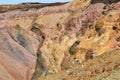 Colours at Parys Mountain Geological landscape with Amlwch Anglesey Wales