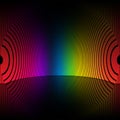 Colours spectrum. Gamut of viewable colours frequencies. Royalty Free Stock Photo